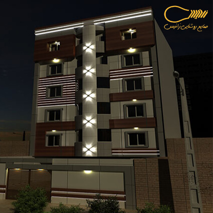 روش های نورپردازی نمای ساختمان