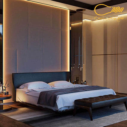 نورپردازی مدرن اتاق خواب