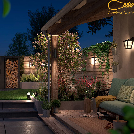 نورپردازی حیاط